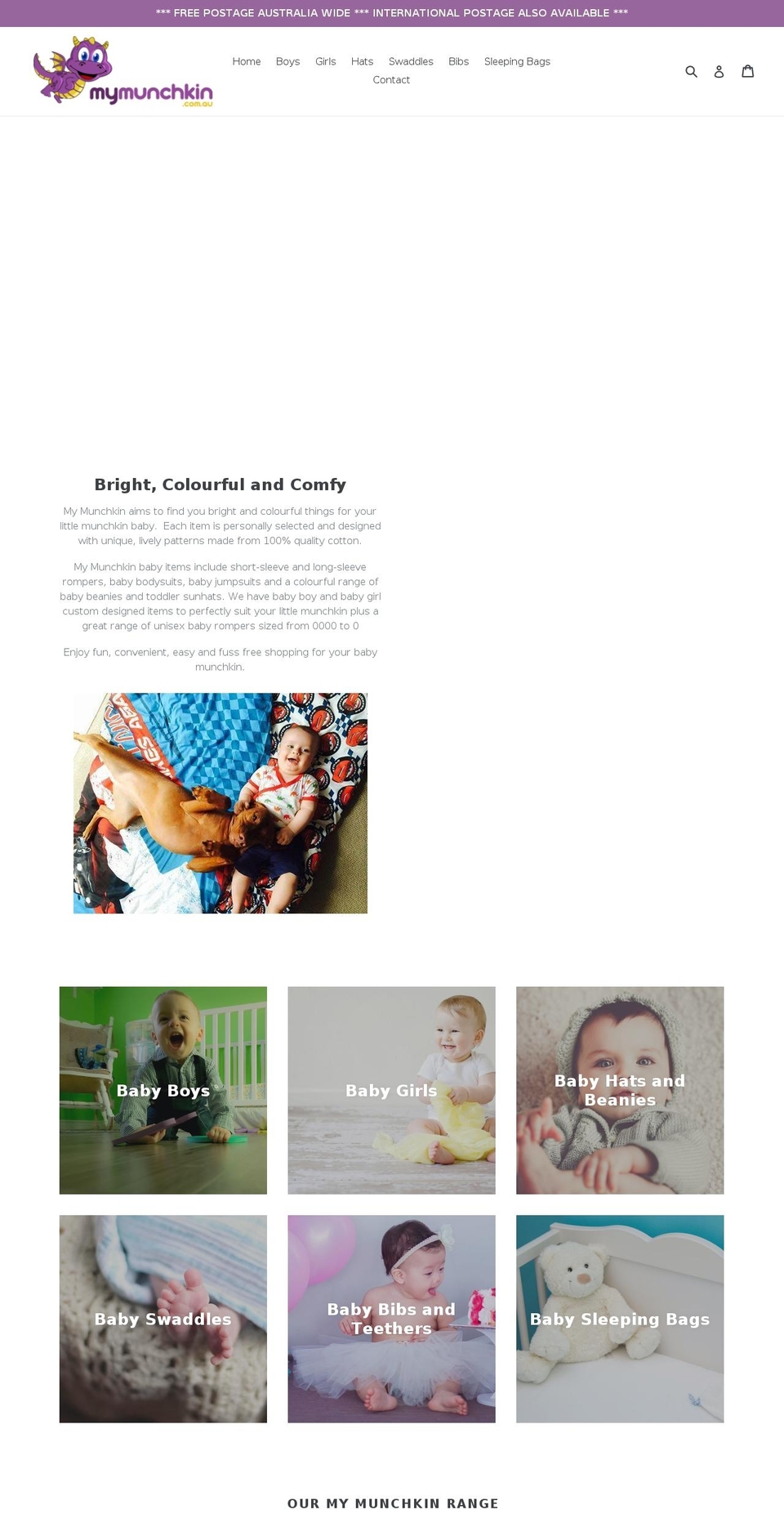 mymunchkin.com.au shopify website screenshot