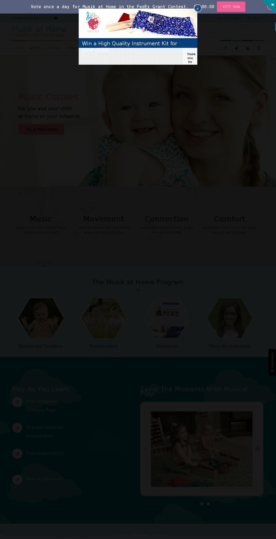 mymusikathome.com shopify website screenshot