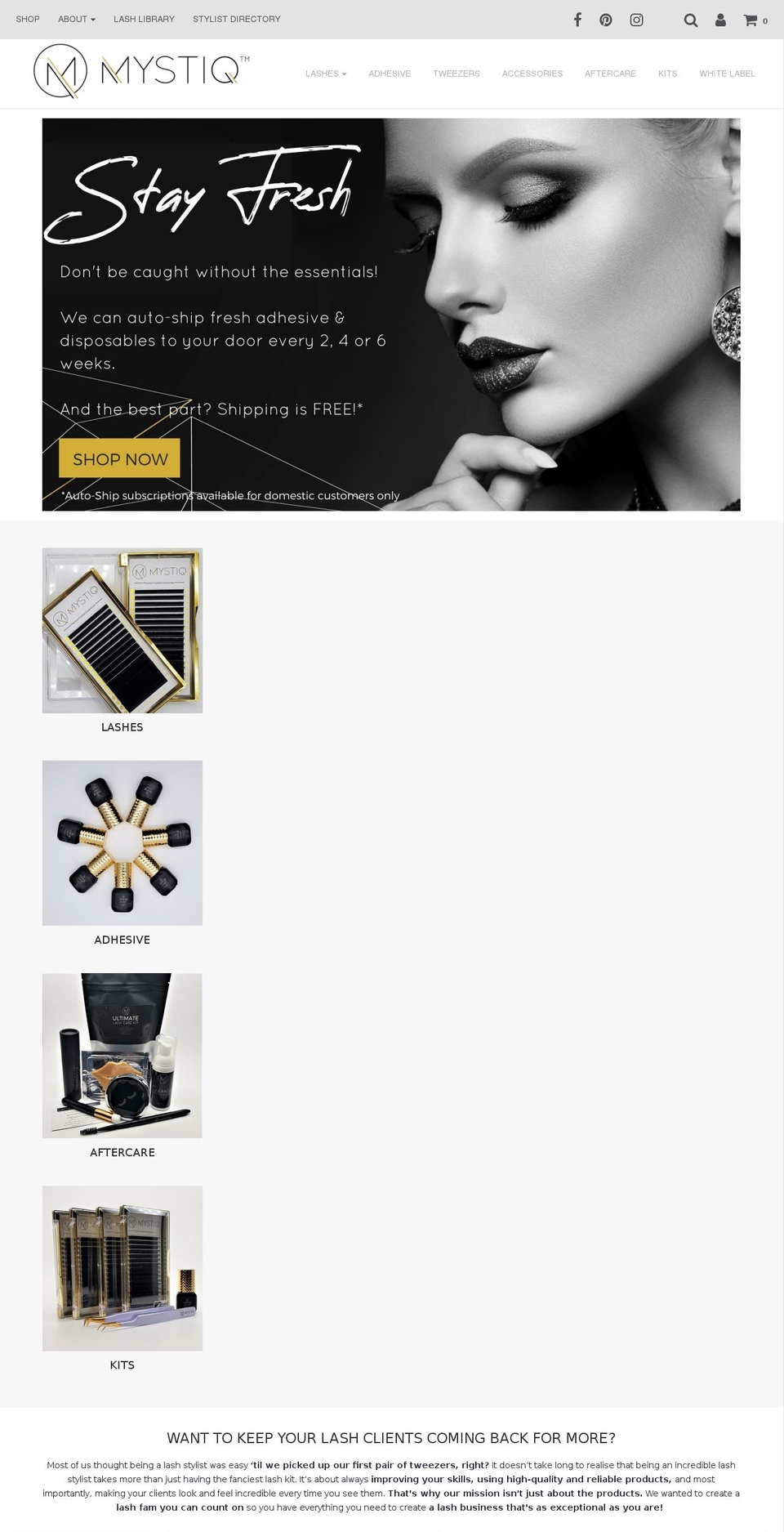 mymystiq.com shopify website screenshot