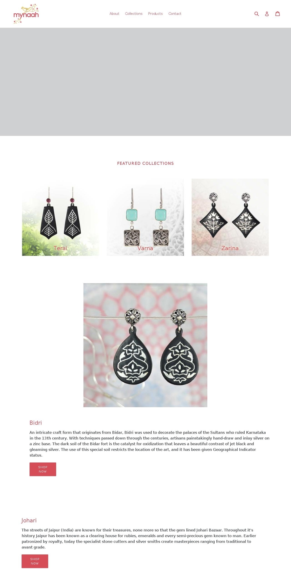 mynaah.com — Shopify storefront screenshot