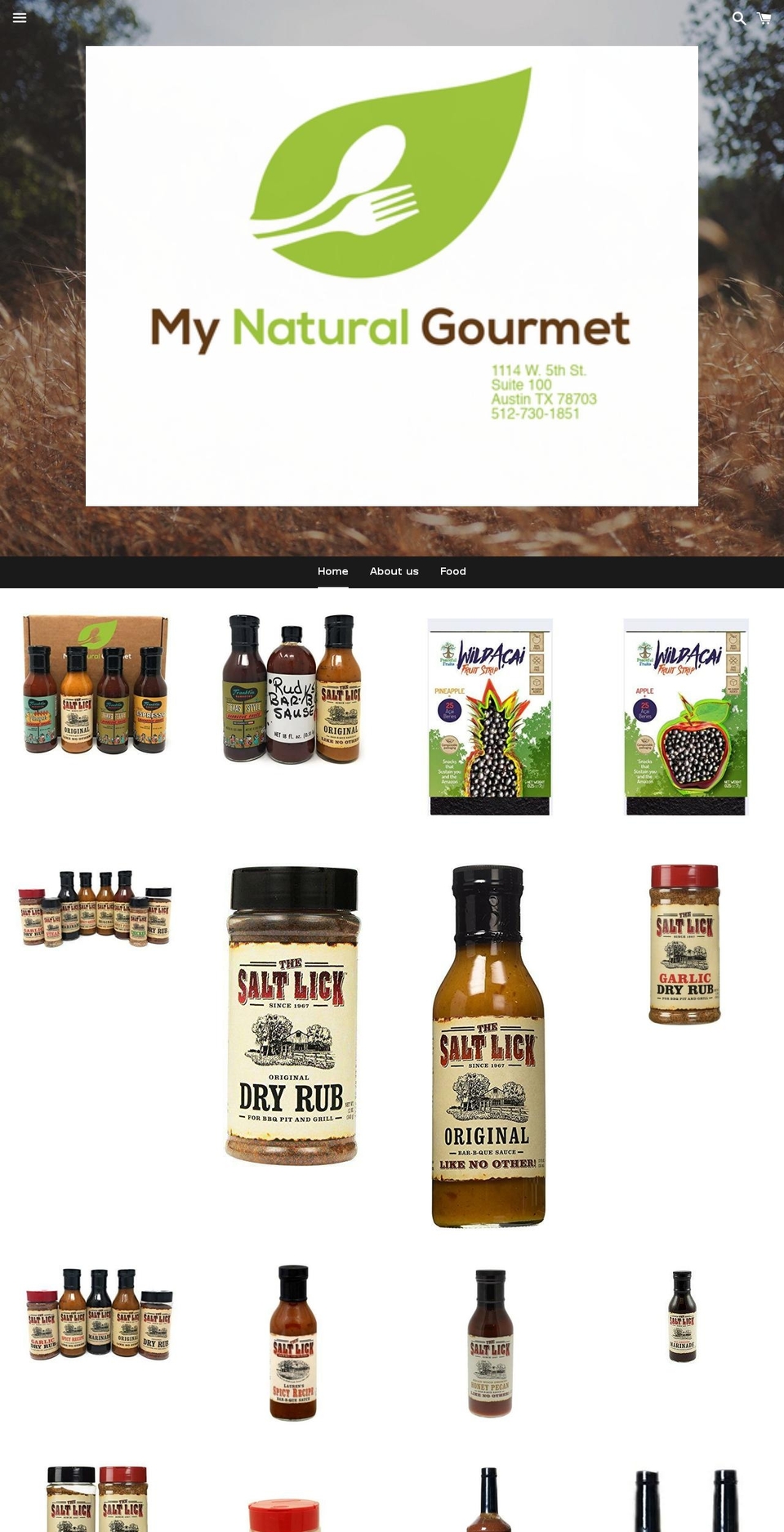 mynaturalgourmet.com — Shopify storefront screenshot