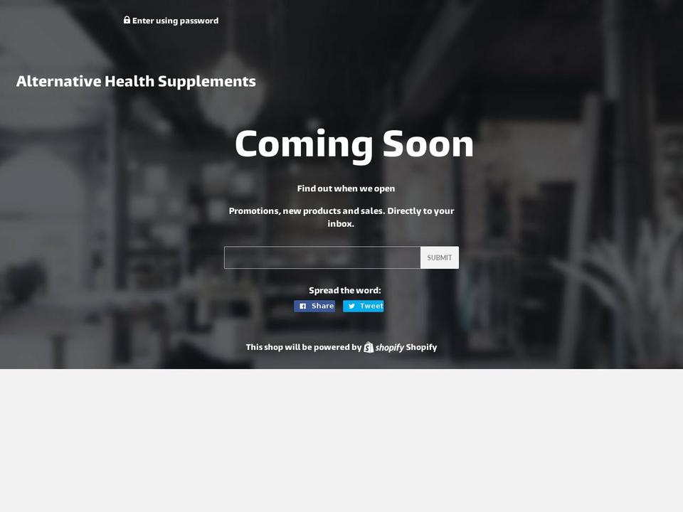 mynaturalsupplement.com — Shopify storefront screenshot