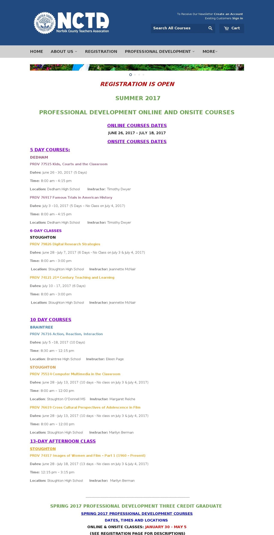 myncta.com shopify website screenshot