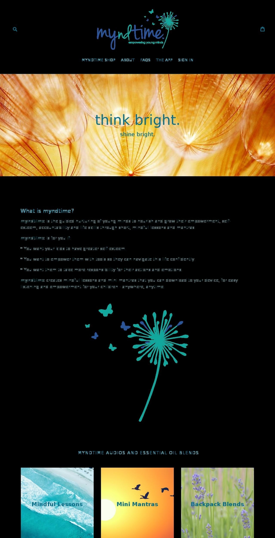 myndtime.com — Shopify storefront screenshot