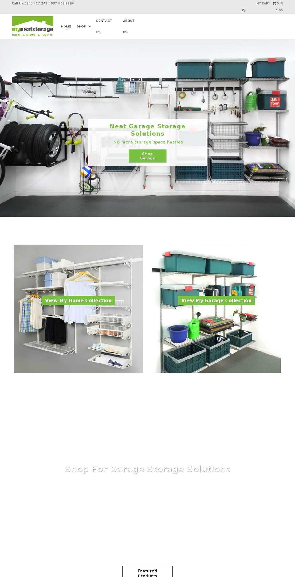 myneatstorage.com — Shopify storefront screenshot