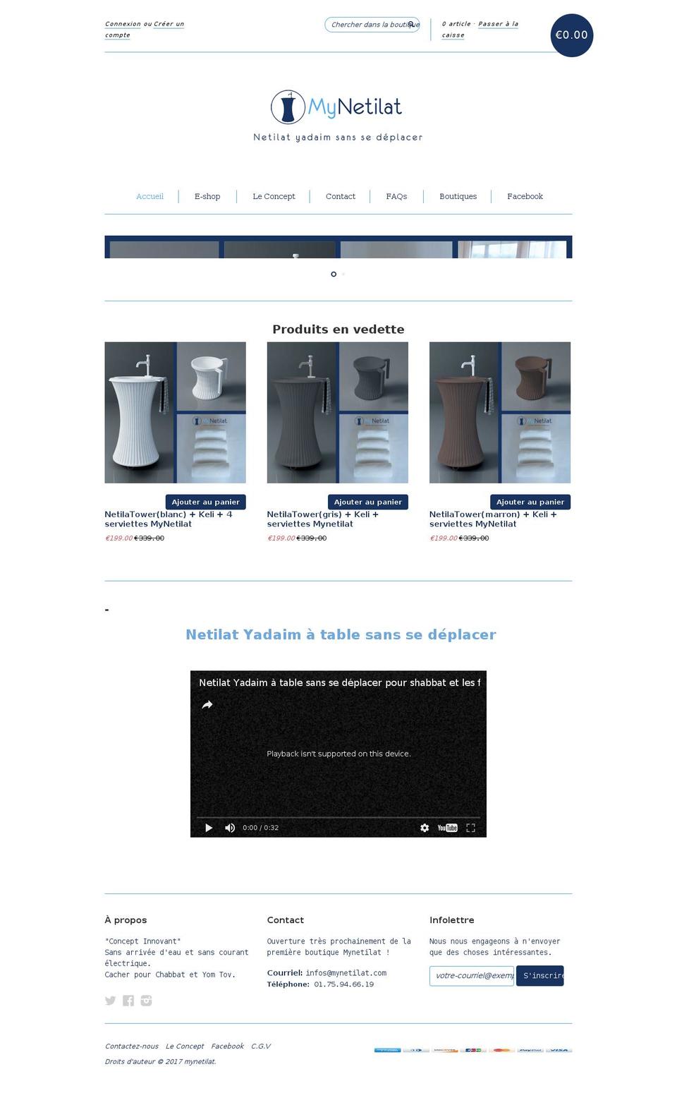 mynetilat.com shopify website screenshot