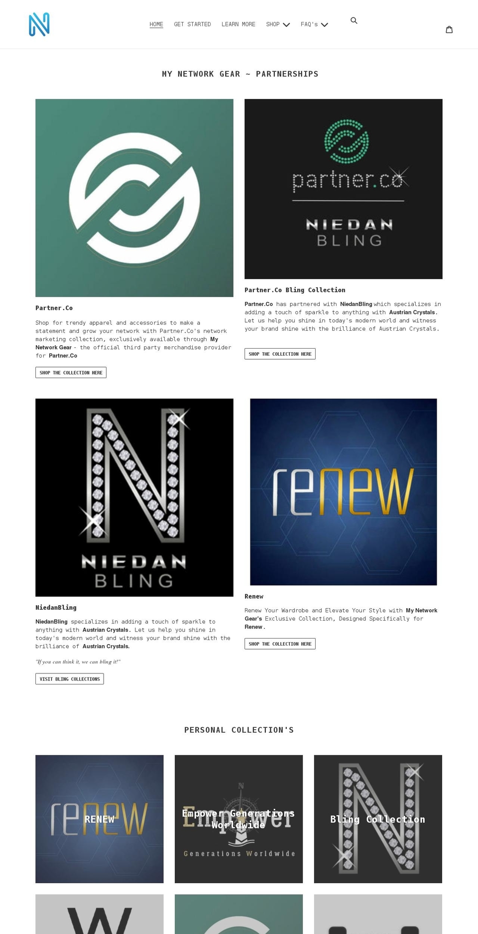 mynetworkgear.com shopify website screenshot