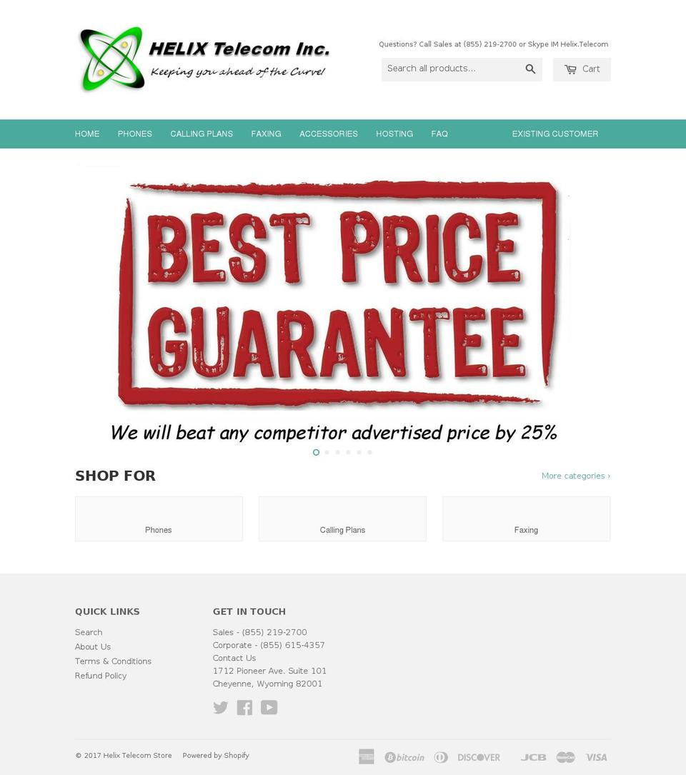 mynewphonesystem.com shopify website screenshot