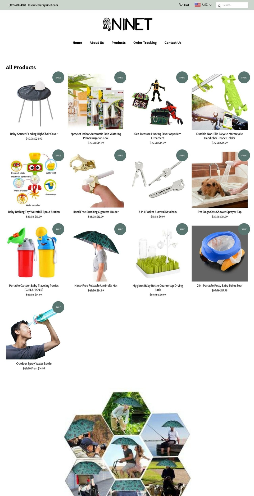 myninet.com — Shopify storefront screenshot