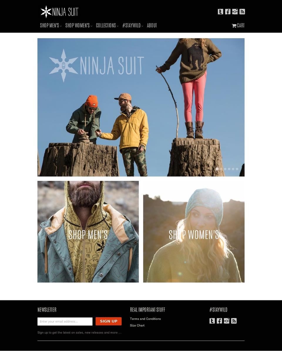 myninjasuit.com shopify website screenshot