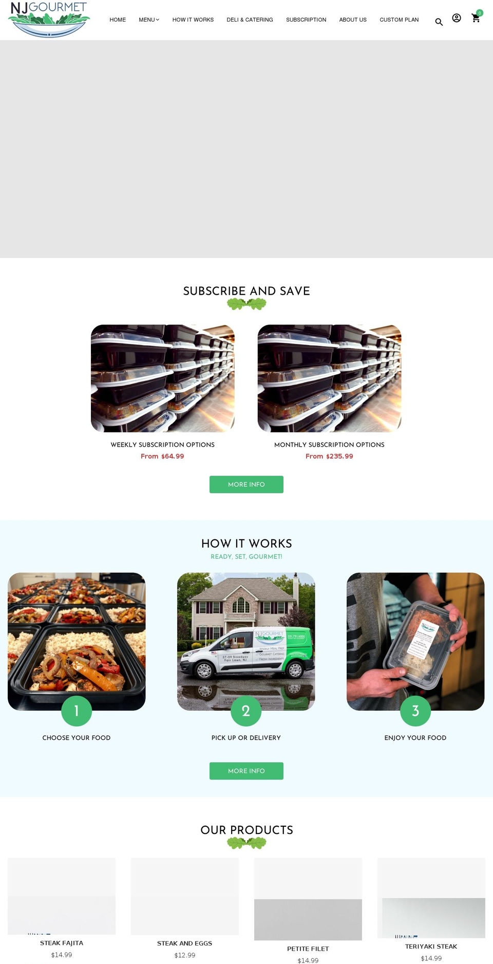 mynjgourmet.com shopify website screenshot