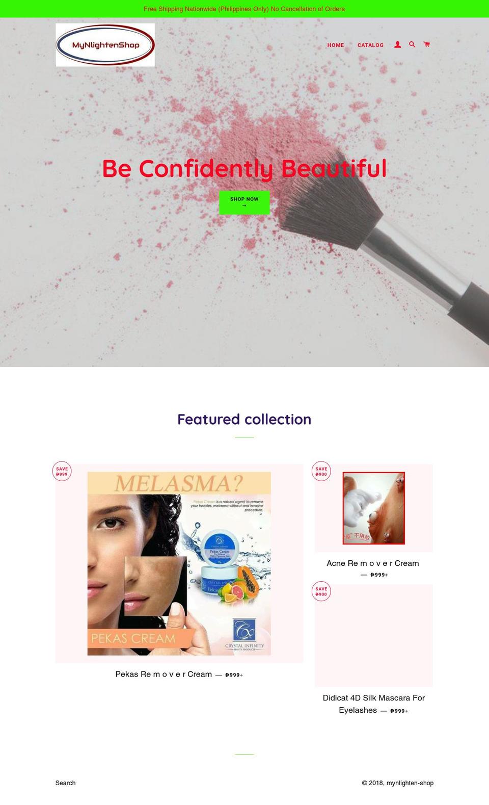 mynlightenshop.com — Shopify storefront screenshot