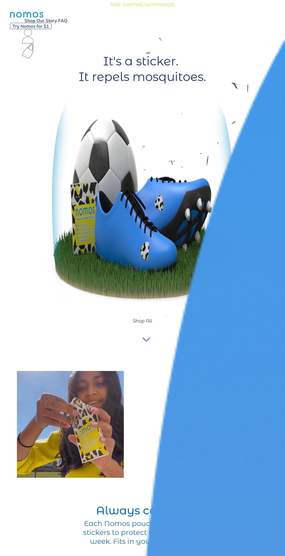 mynomos.com shopify website screenshot