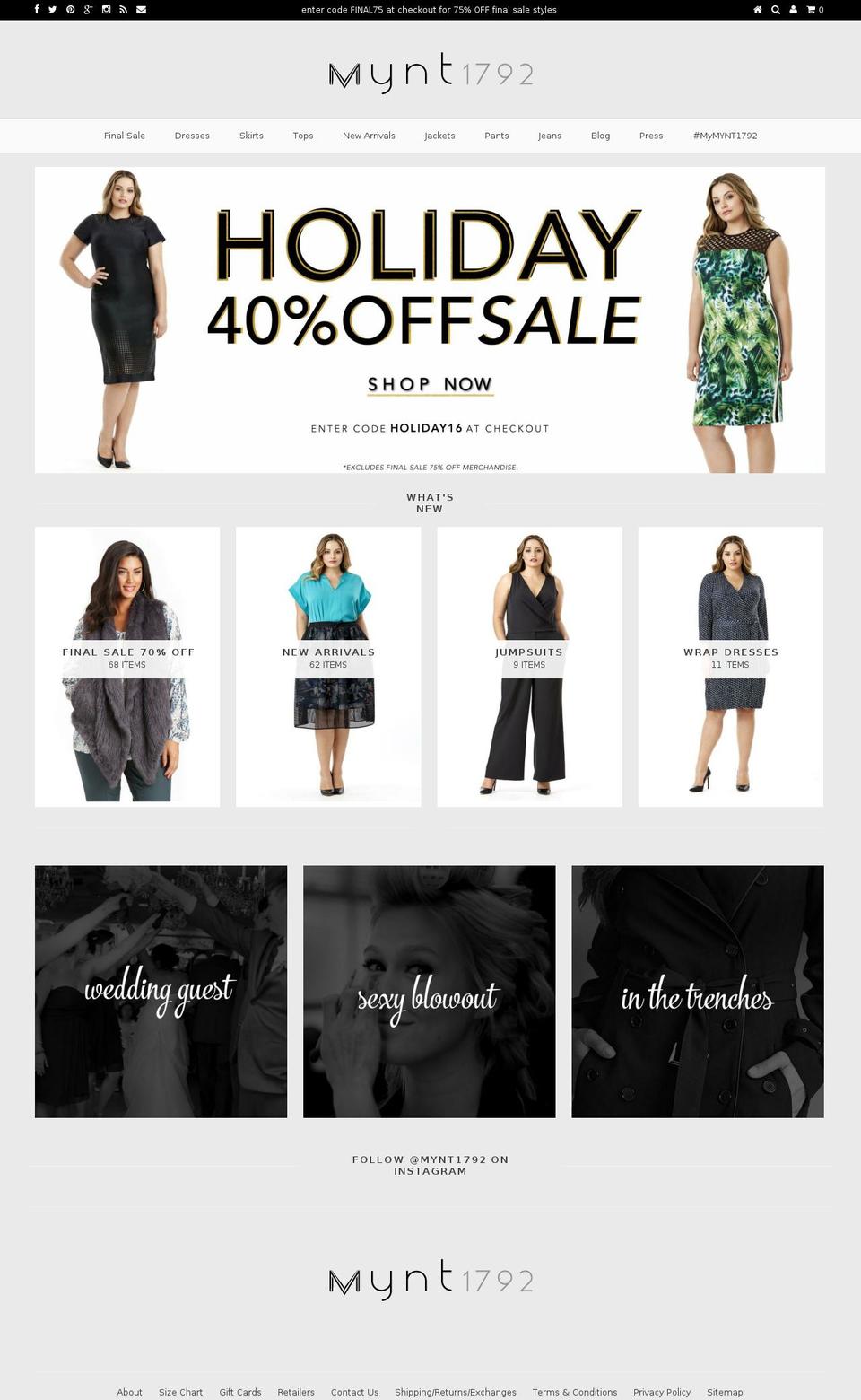 mynt1972.com — Shopify storefront screenshot