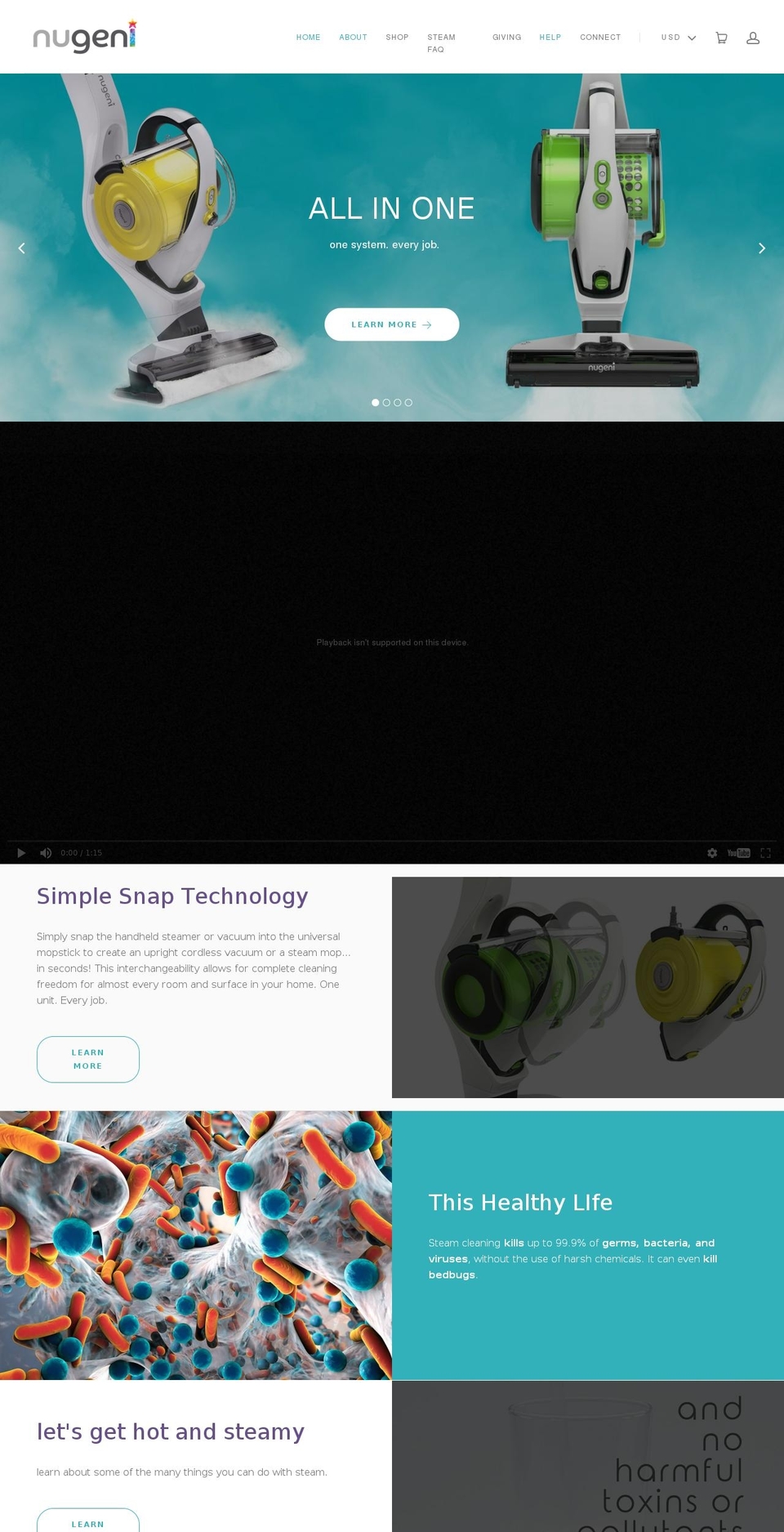 mynugeni.com shopify website screenshot