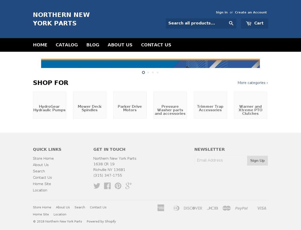 mynyparts.com — Shopify storefront screenshot