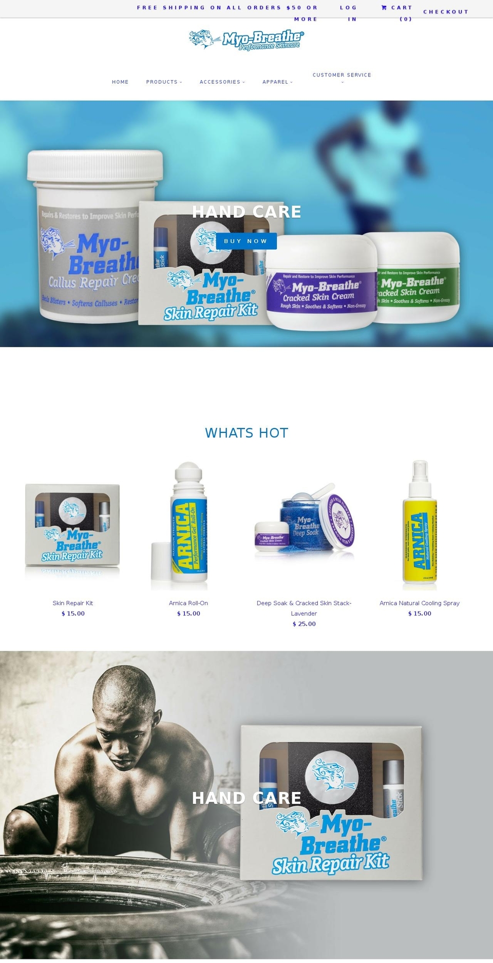 myo-breathe.com shopify website screenshot