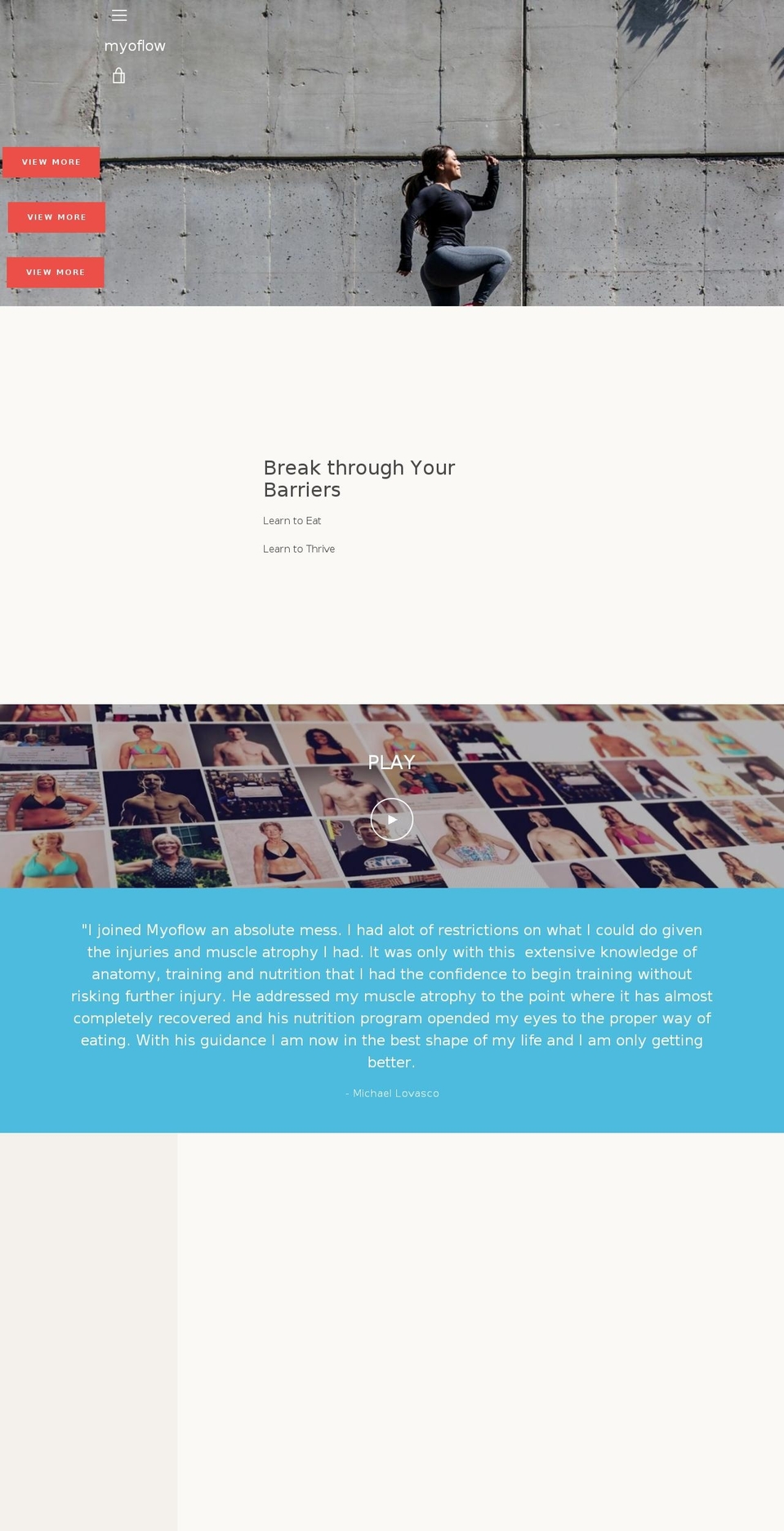 myoflow.com — Shopify storefront screenshot
