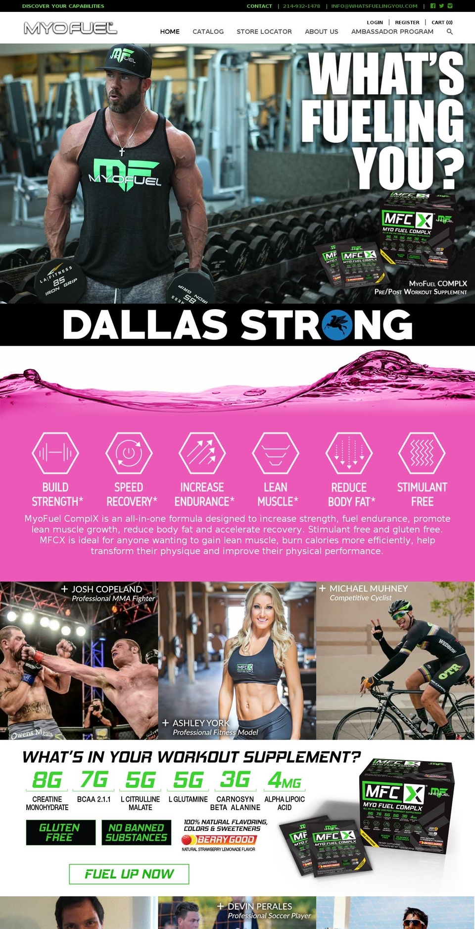 myofuel.com shopify website screenshot