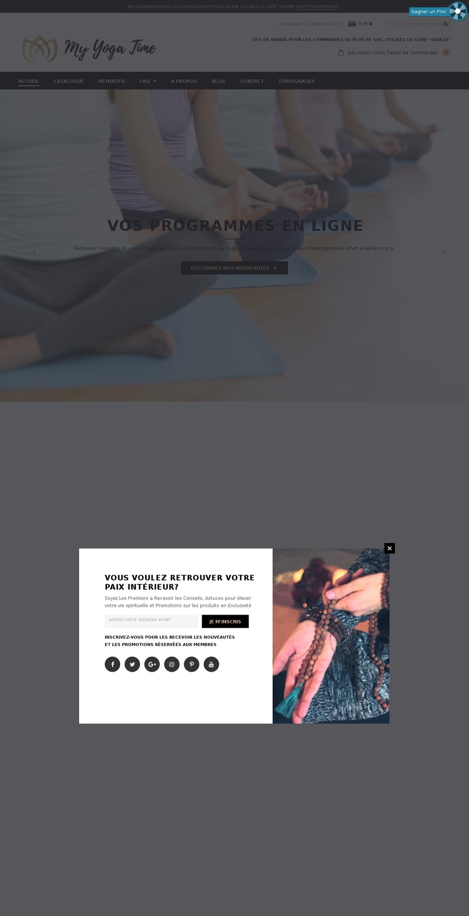 myogatime.com — Shopify storefront screenshot