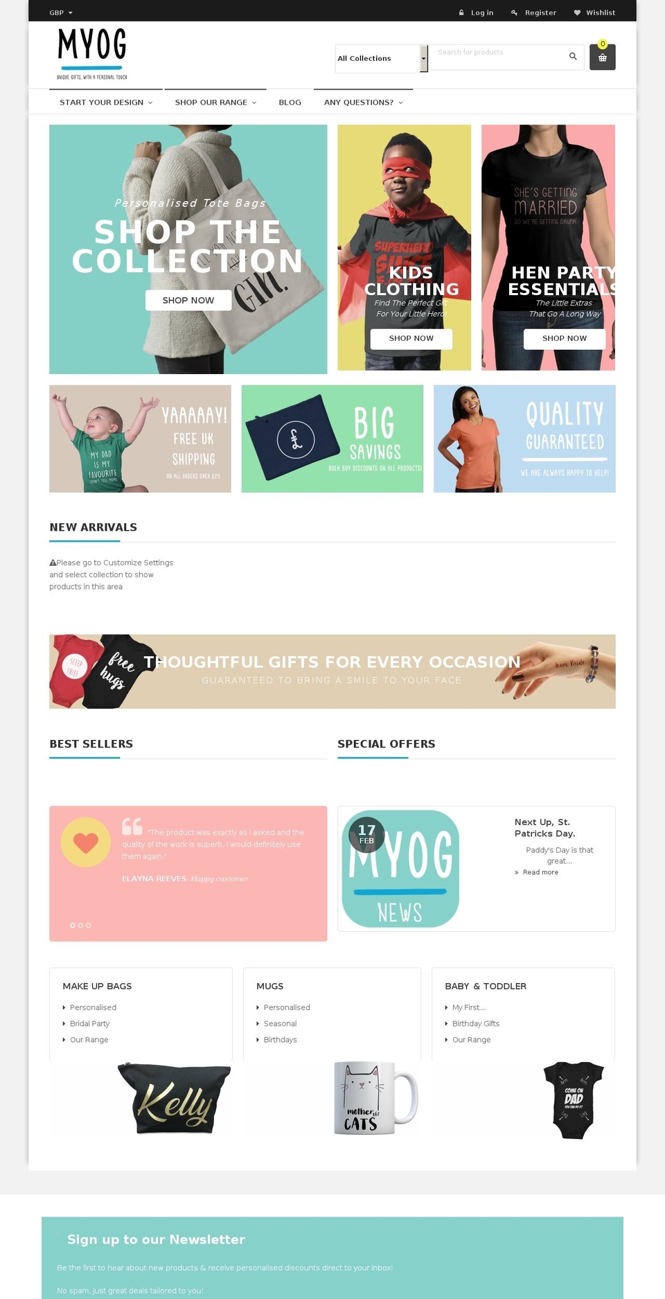 myogprints.com — Shopify storefront screenshot