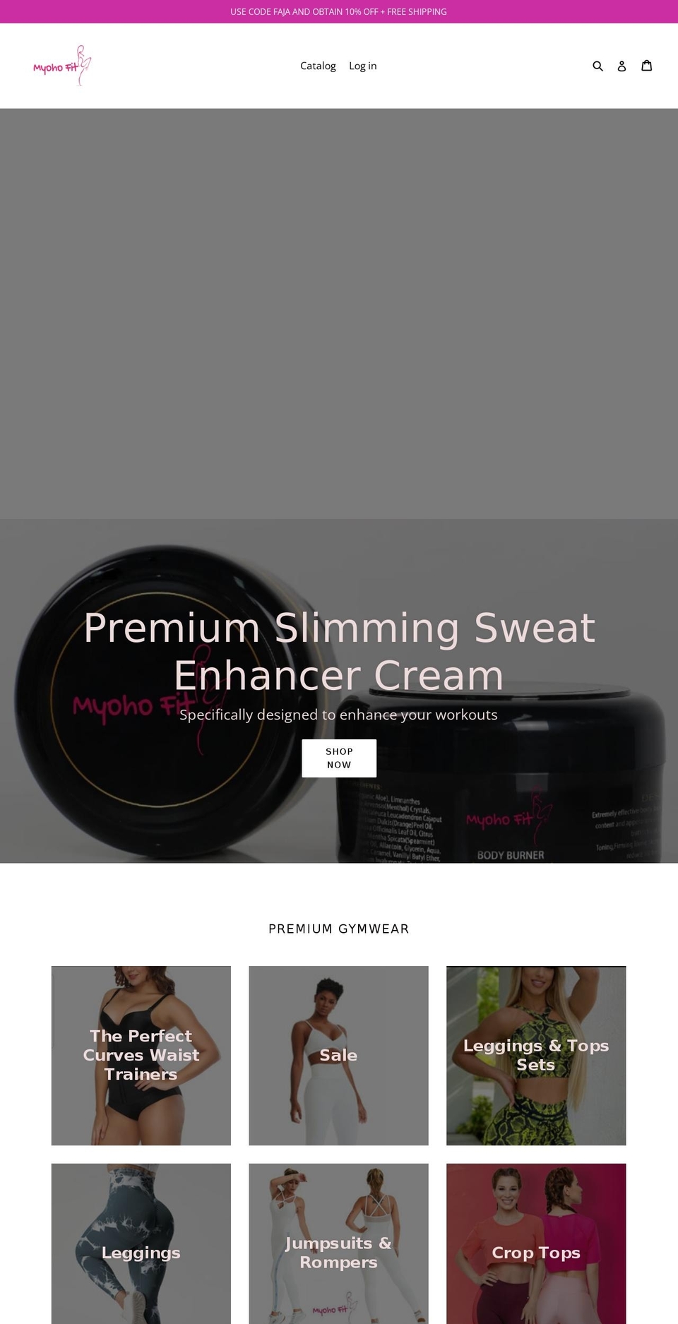 myohofit.com — Shopify storefront screenshot