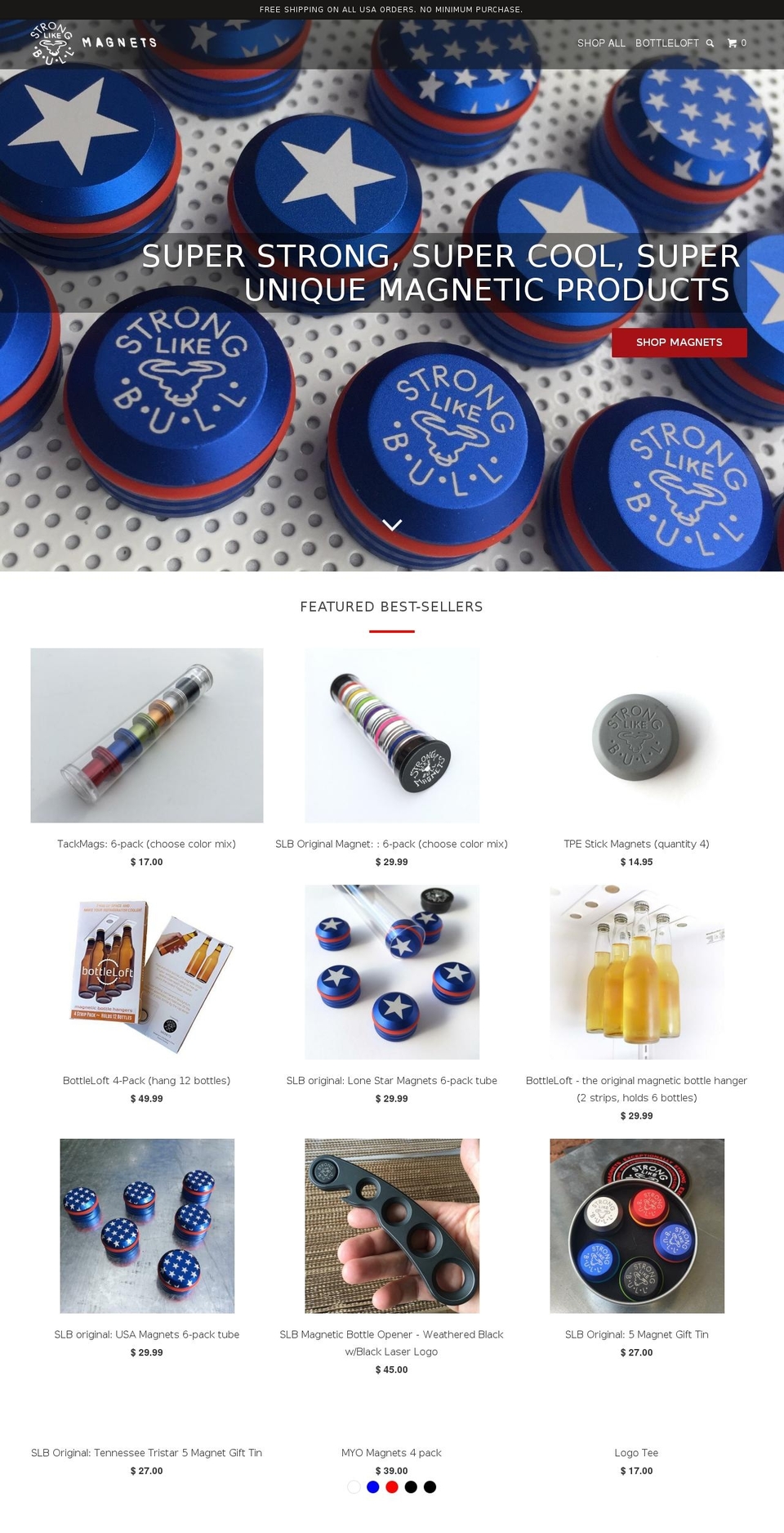 myomagnets.com — Shopify storefront screenshot