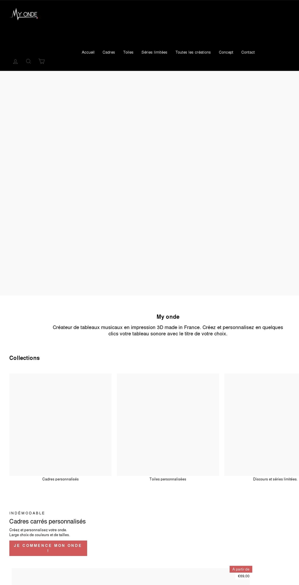 myonde.fr shopify website screenshot