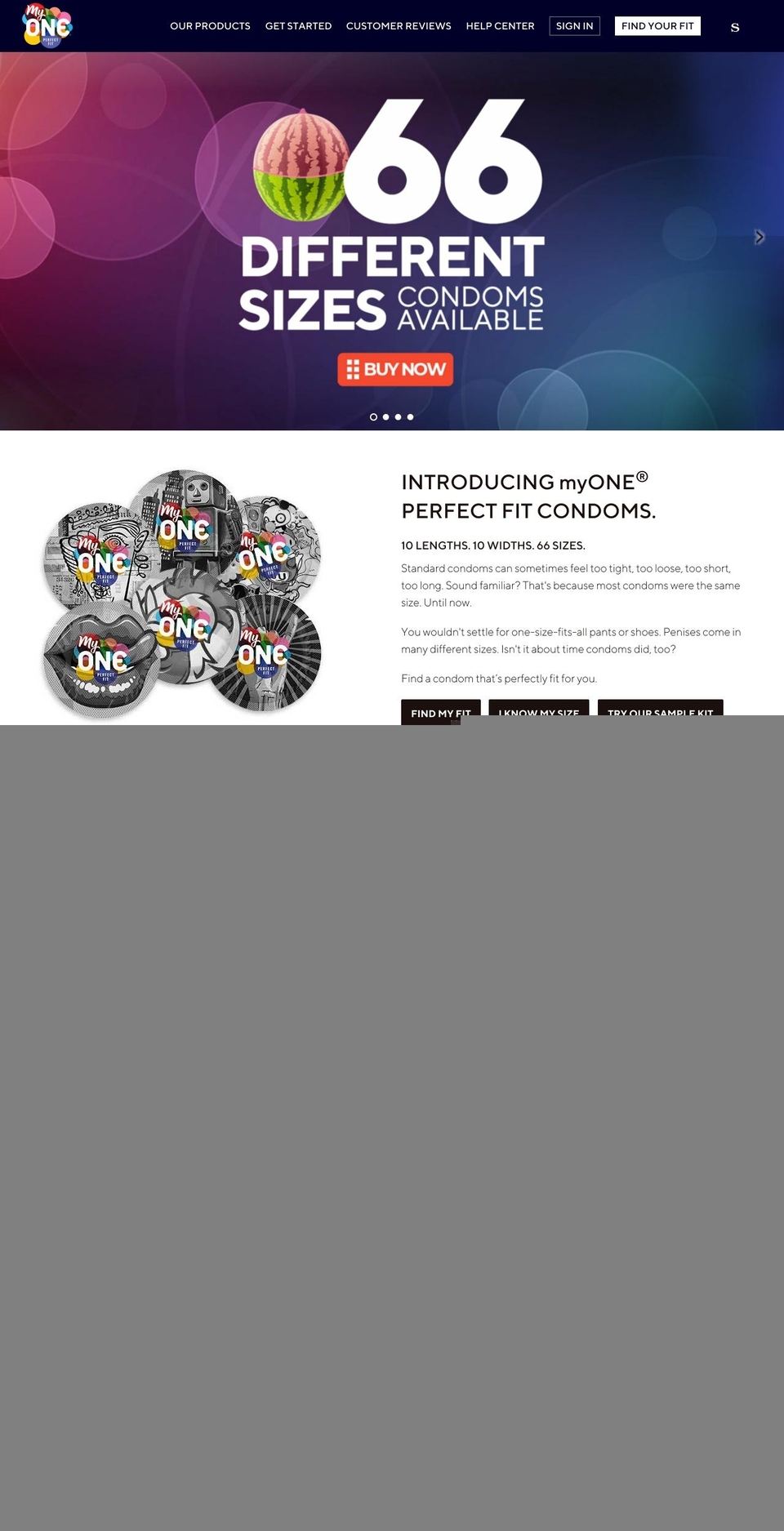 myonecondoms.hk shopify website screenshot