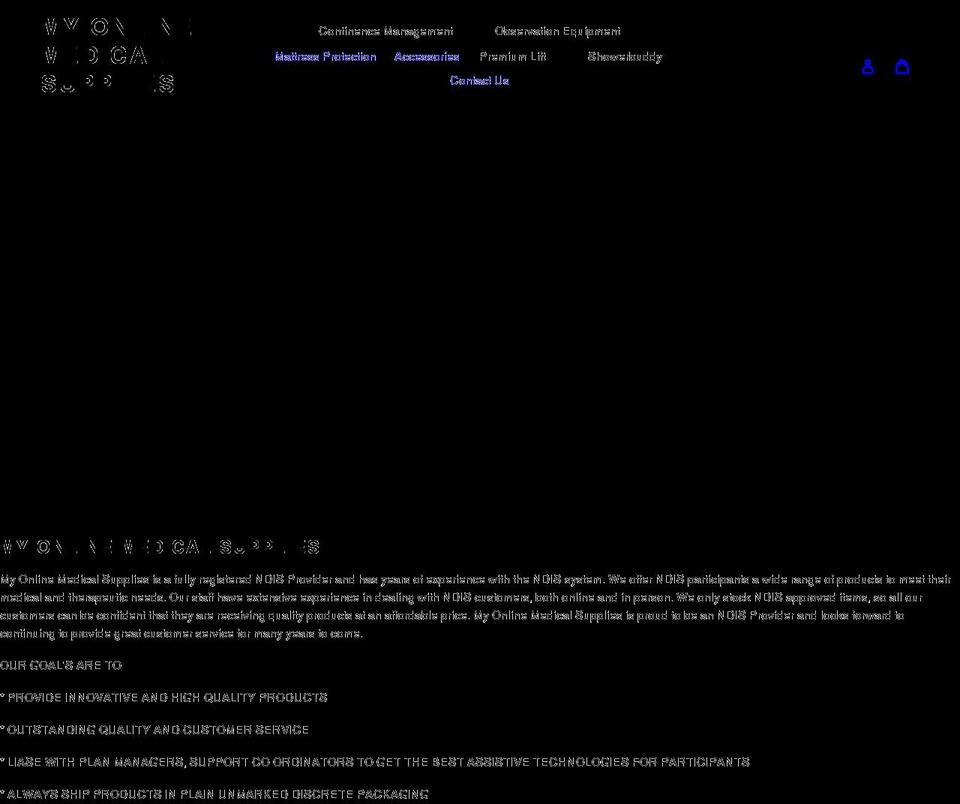 myonlinemedicalsupplies.com.au shopify website screenshot