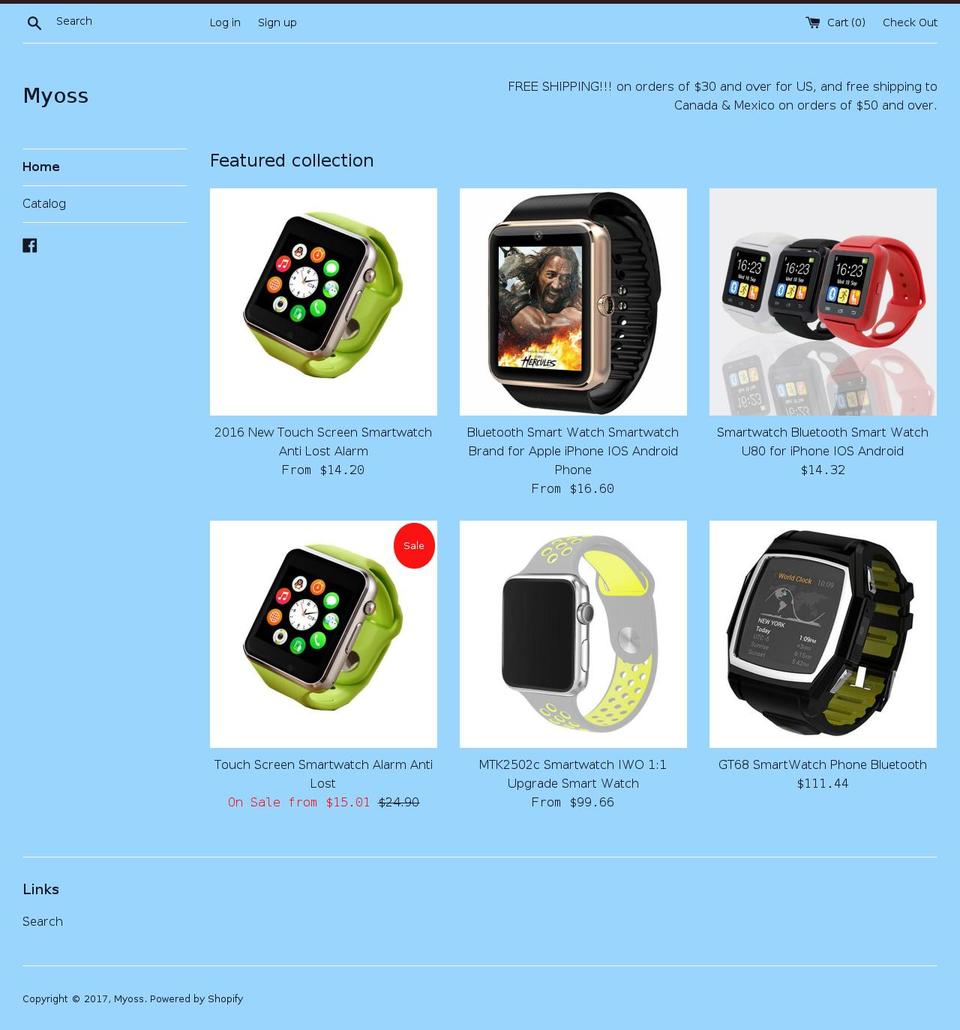 myonlineshoppingstore.com shopify website screenshot
