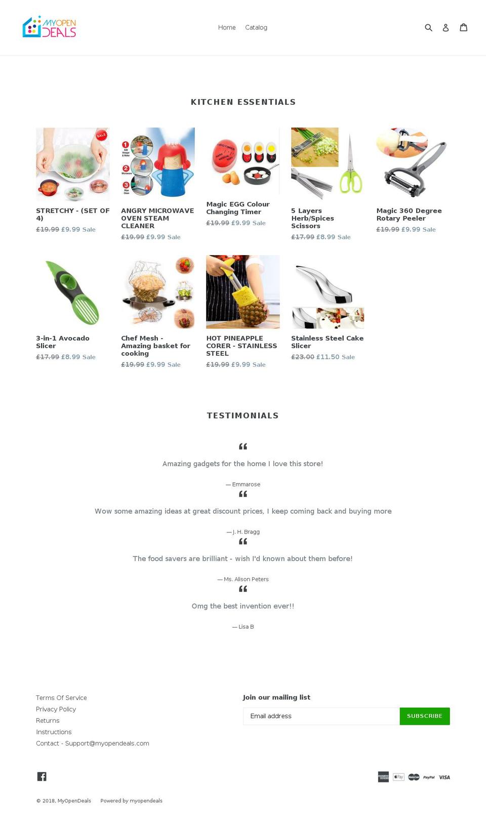myopendeals.com shopify website screenshot