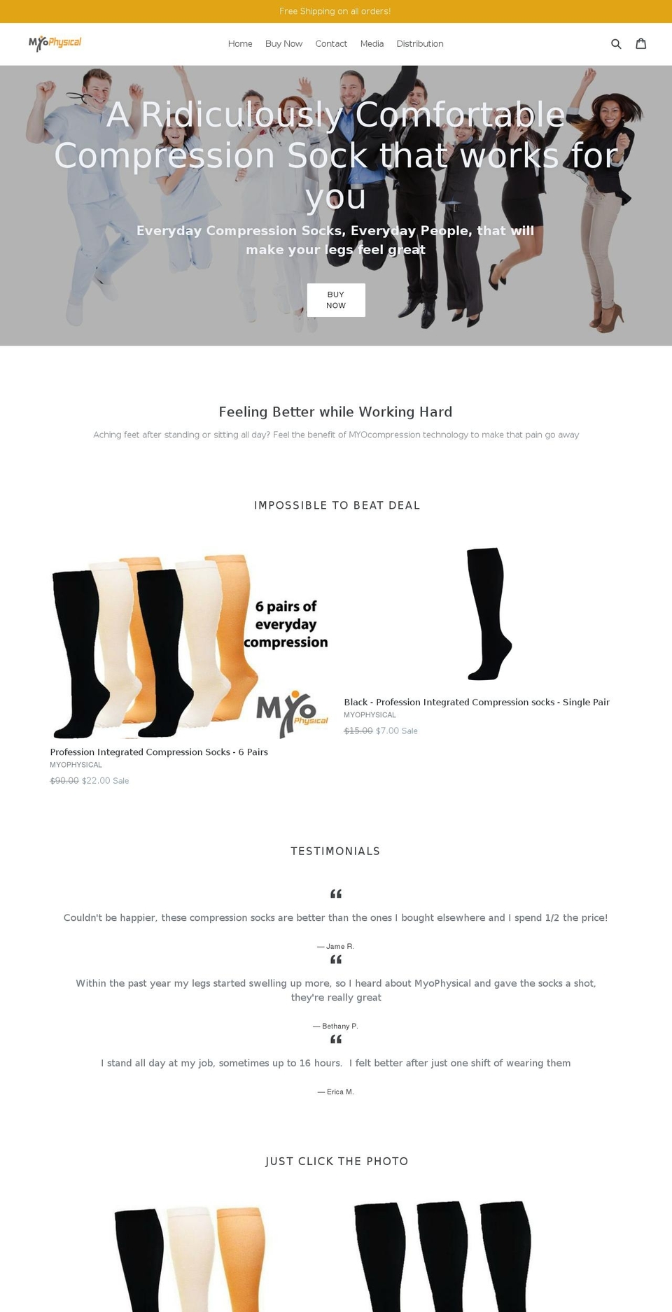 myophysical.com shopify website screenshot
