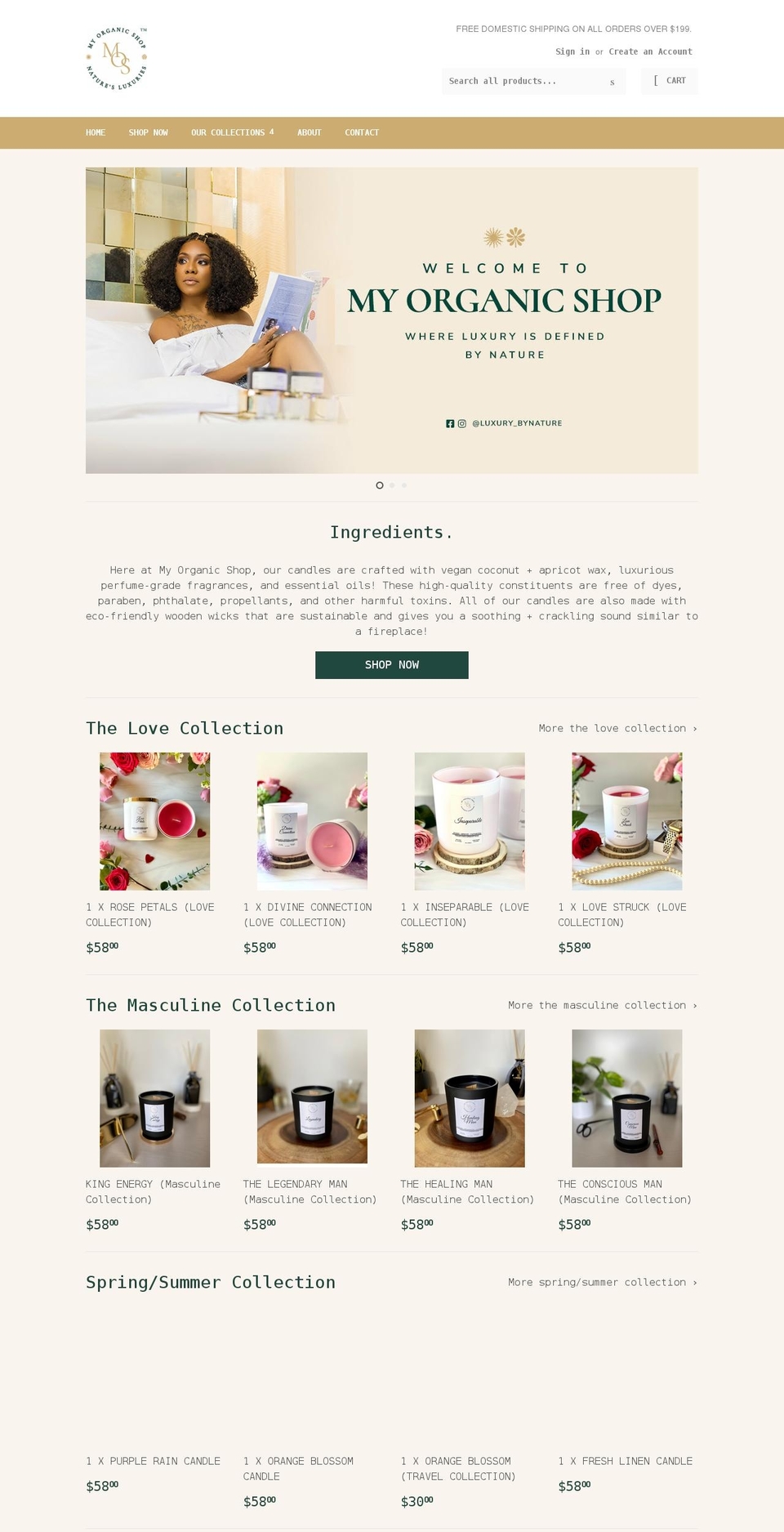 myorganic-shop.com shopify website screenshot