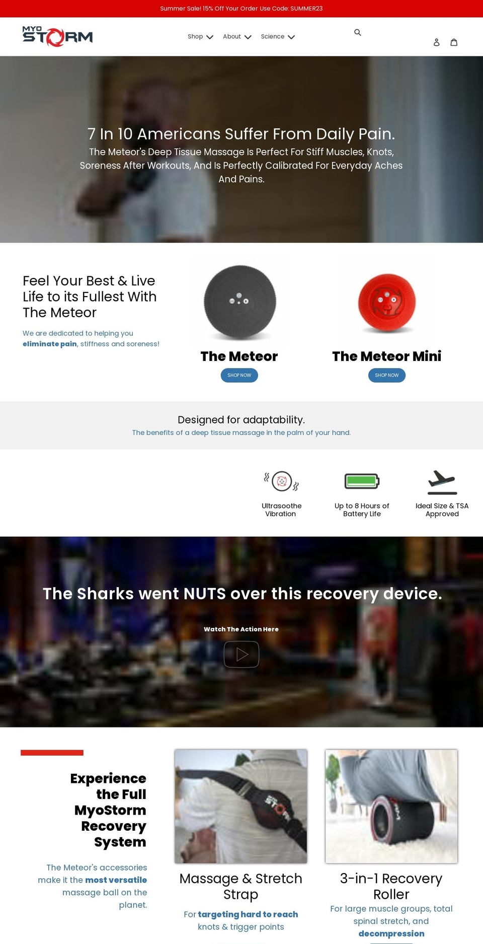 myostorm.myshopify.com — Shopify storefront screenshot