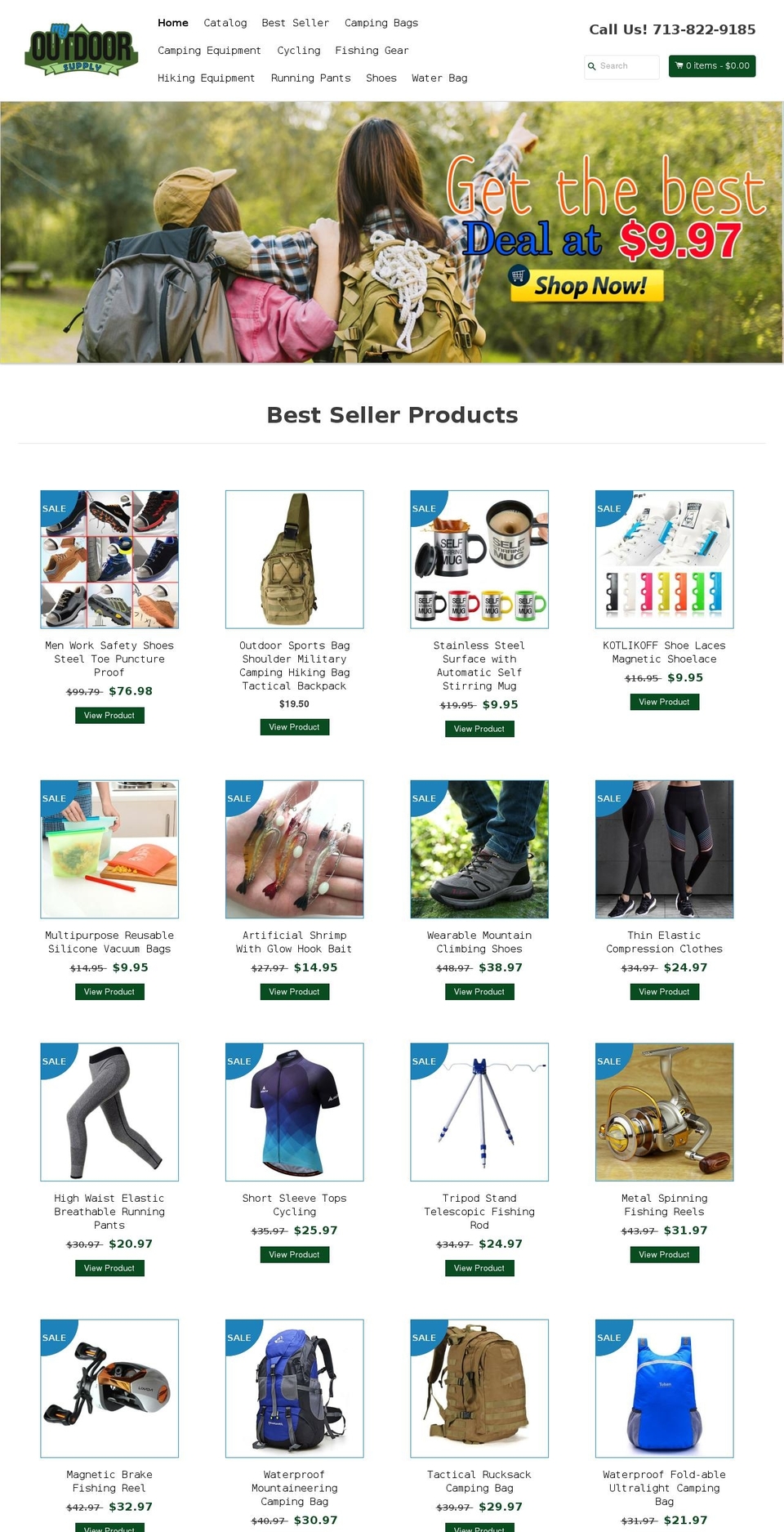 EcomClub Shopify theme site example myoutdoorsupply.com