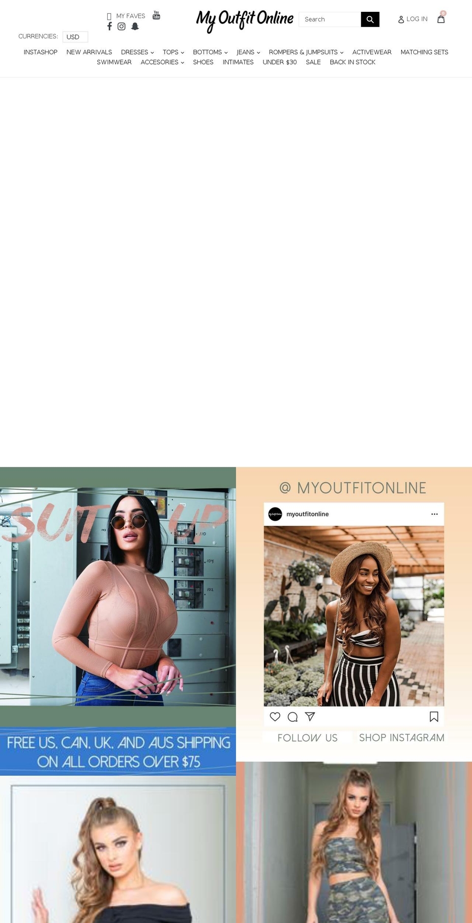 myoutfitonline.com shopify website screenshot