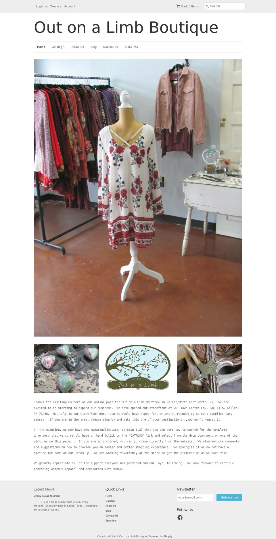 myoutonalimb.com shopify website screenshot