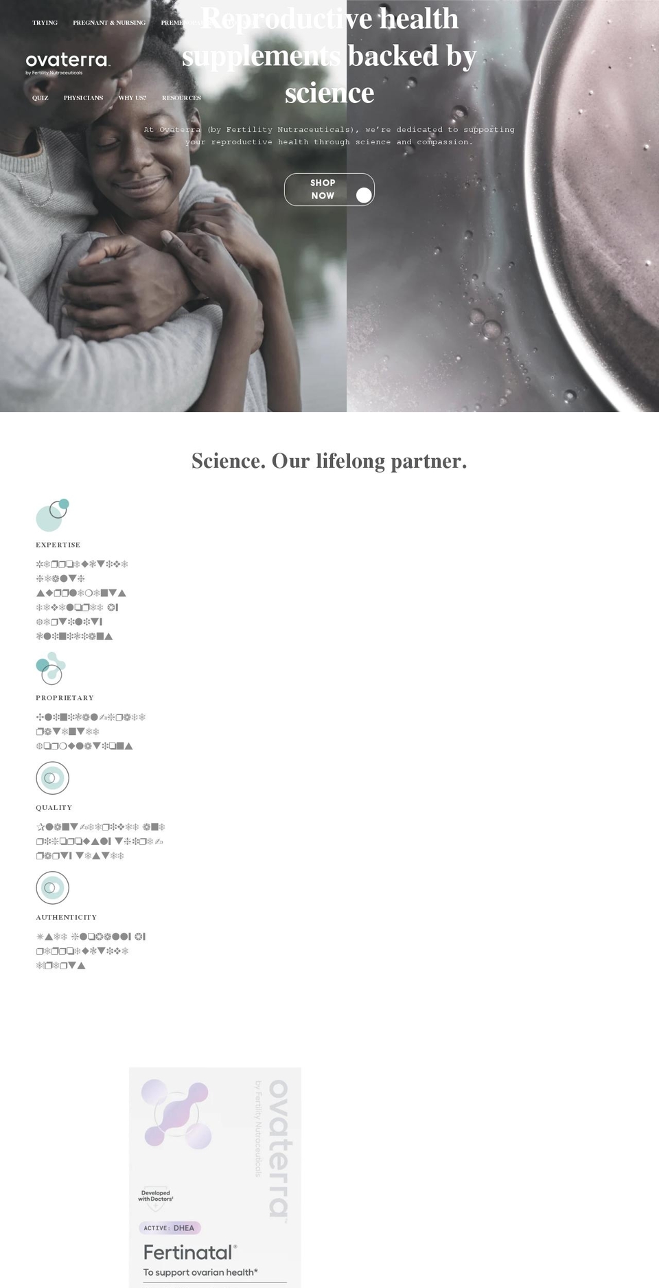 myovaterra.com shopify website screenshot