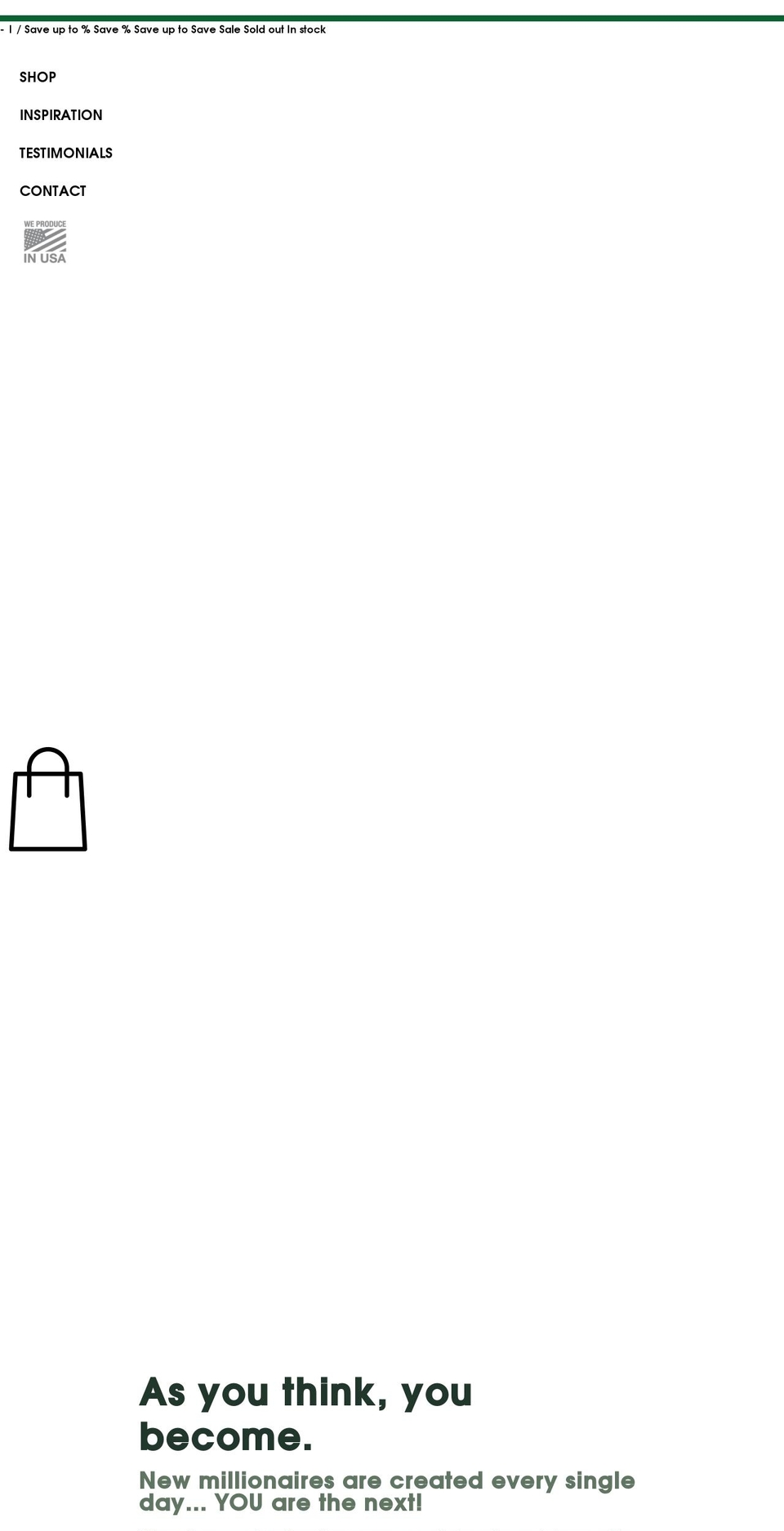 myownmillion.com shopify website screenshot