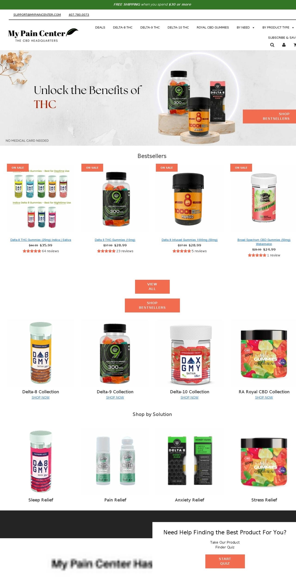 mypaincenter.com shopify website screenshot