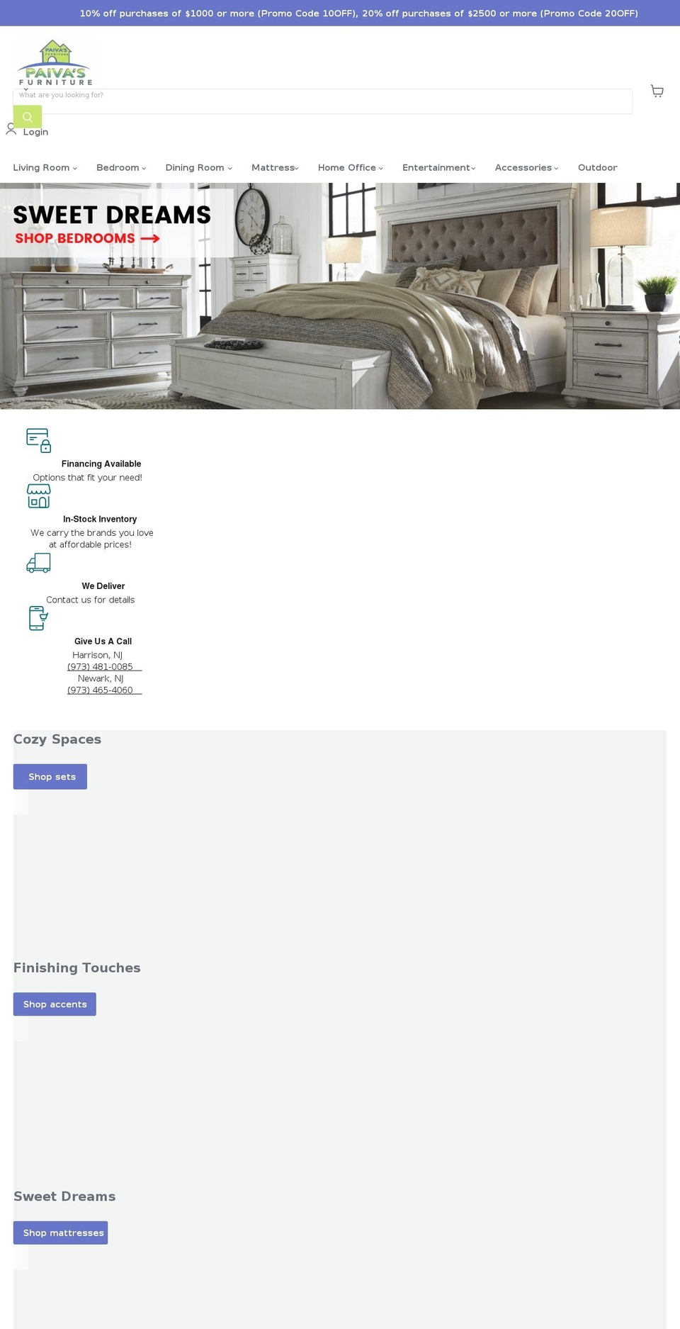 mypaivasfurniture.com shopify website screenshot