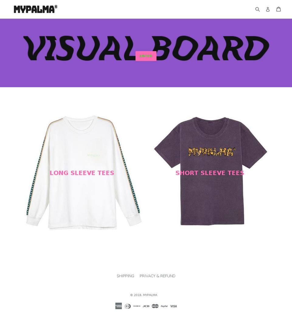 mypalma.net shopify website screenshot
