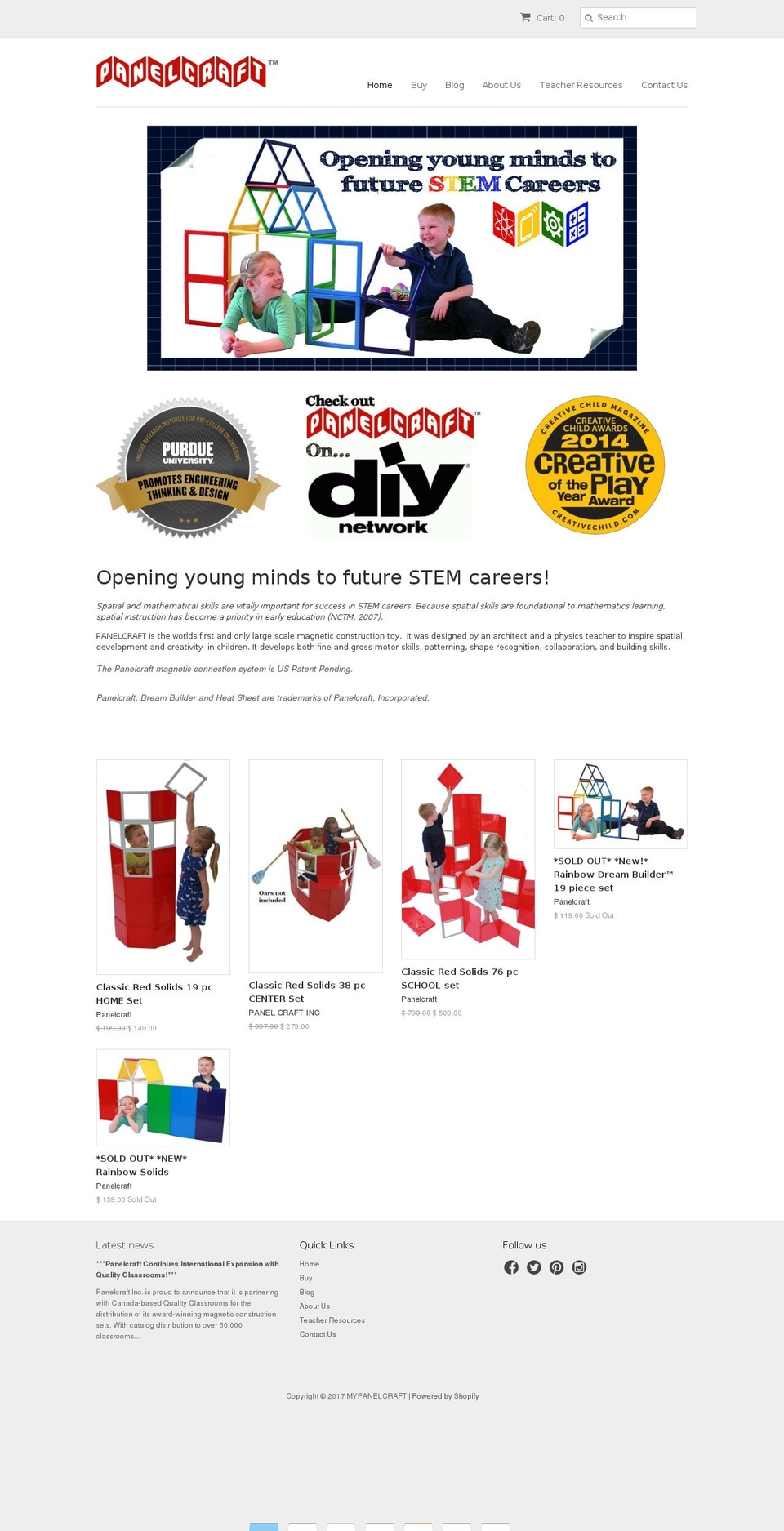 mypanelcraft.com shopify website screenshot