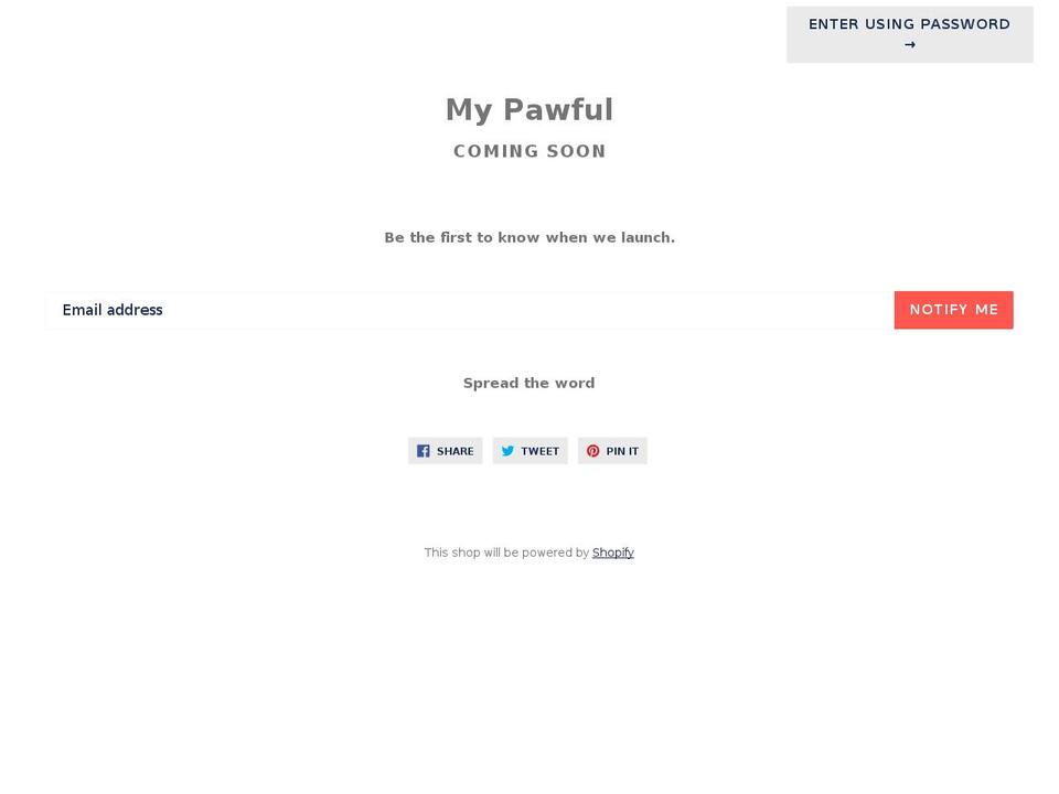 mypawful.com — Shopify storefront screenshot