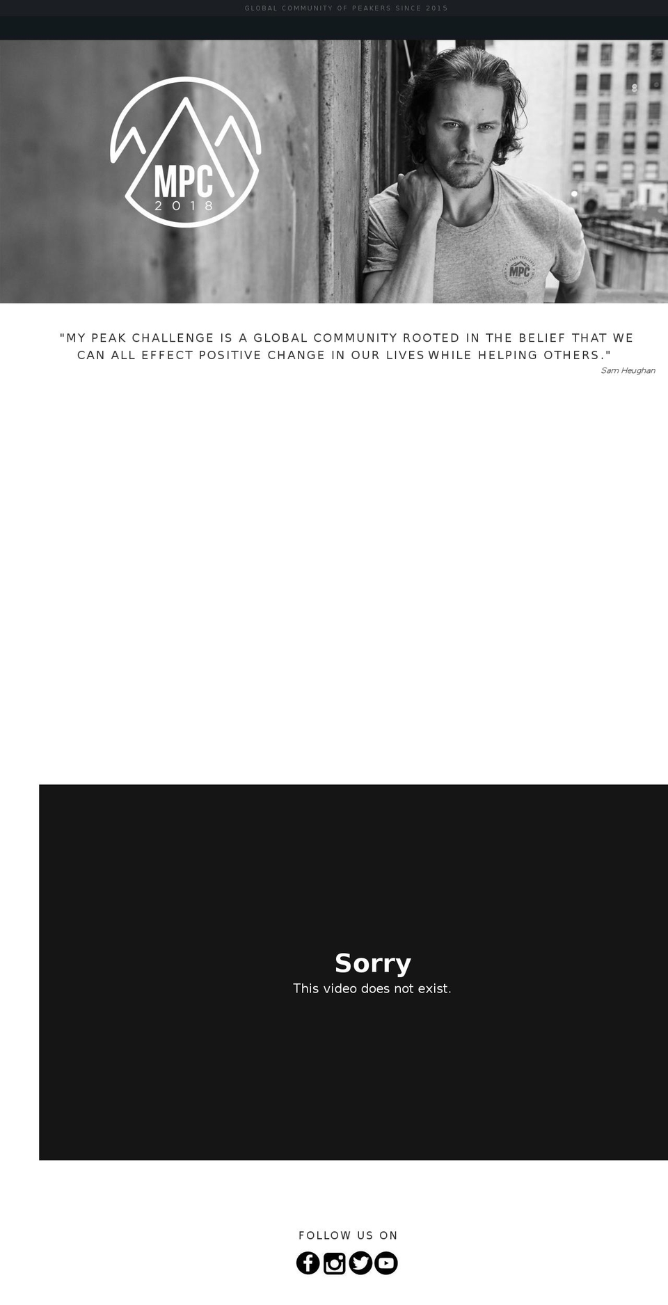 mypeakchallenge.com shopify website screenshot