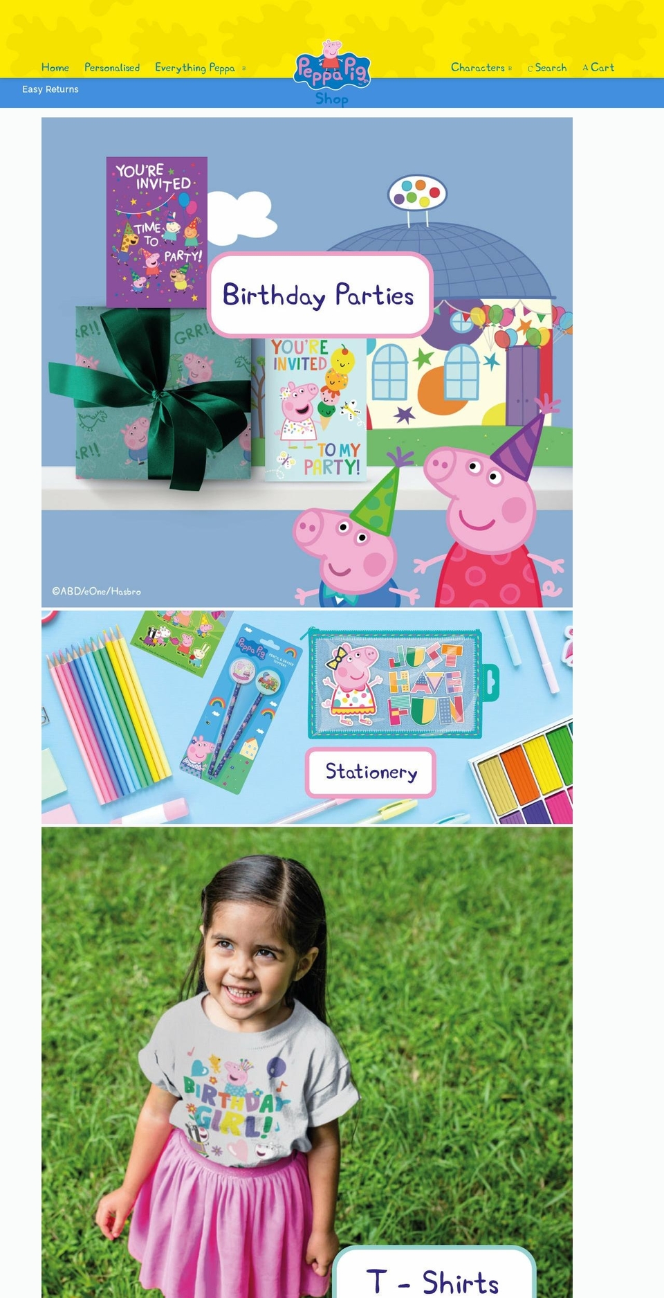 mypeppapigshop.co.uk shopify website screenshot