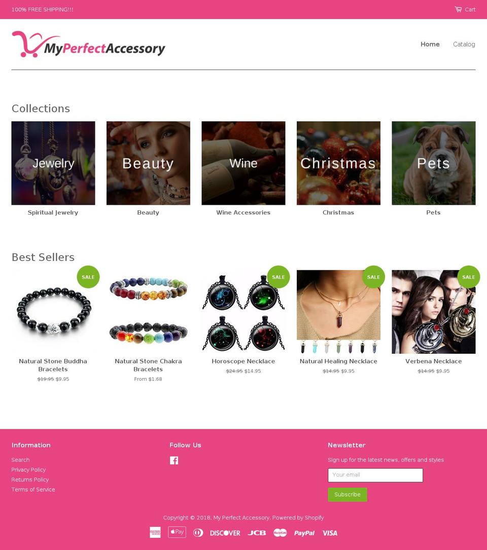 myperfectaccessory.com — Shopify storefront screenshot