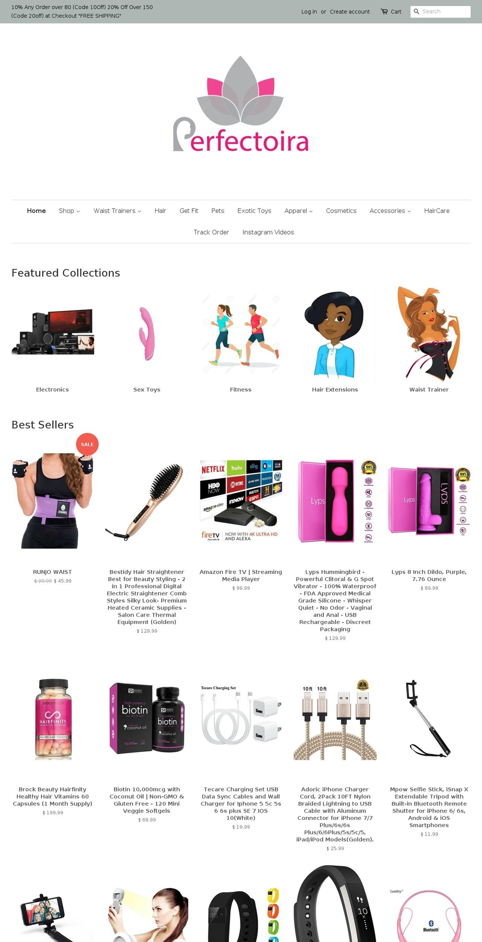 myperfectextensions.net shopify website screenshot