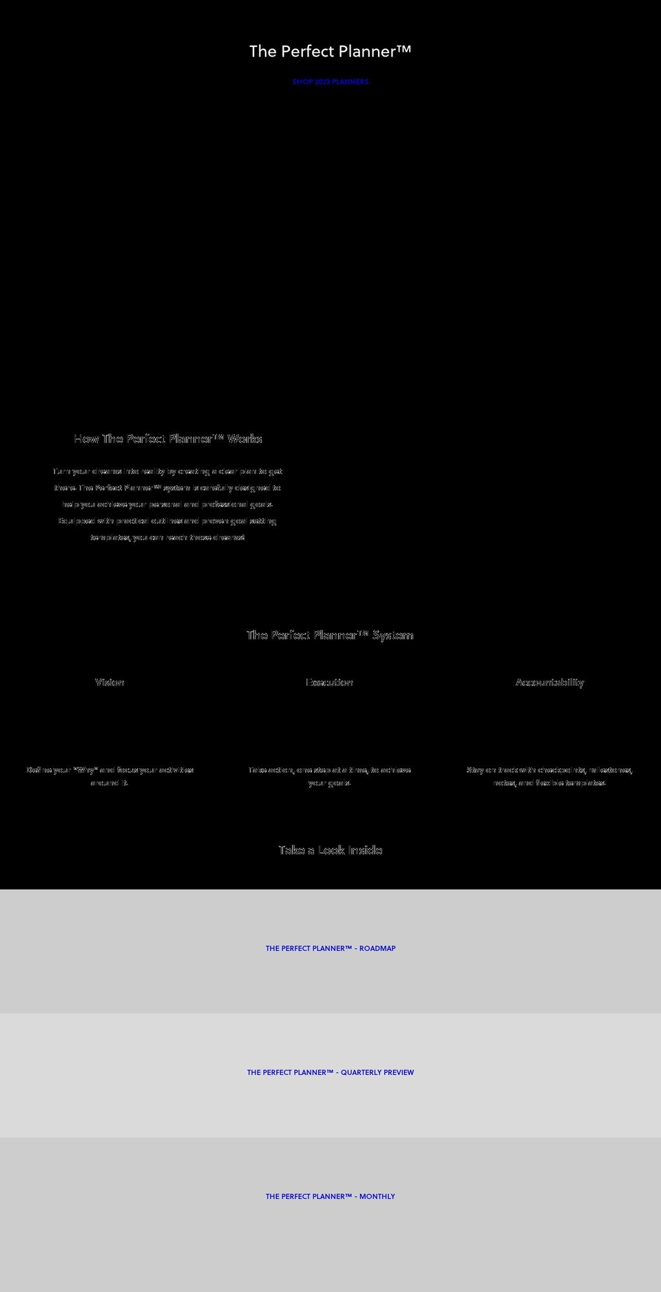 myperfectplanner.com shopify website screenshot